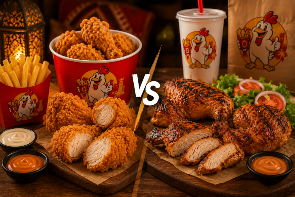 poulet crispy ou poulet grillé